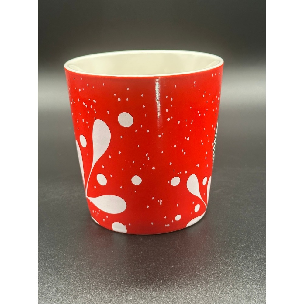 Starbucks 2020 Holiday Red Coffee Mug 18oz White Swirls Snowflakes Ceramic Cup - Picture 2 of 9